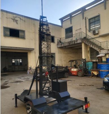 25m Cell On Wheels COW Cell Station Portable Cell Tower Telescoping